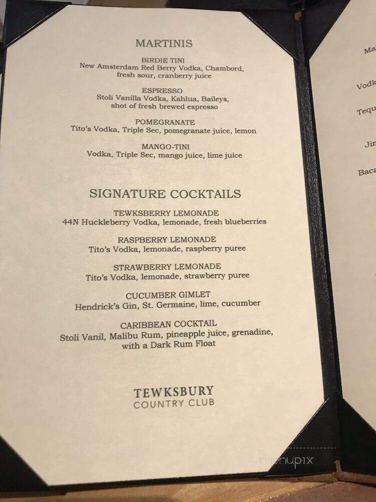 Tew-Mac Tavern - Tewksbury, MA menu_pic
