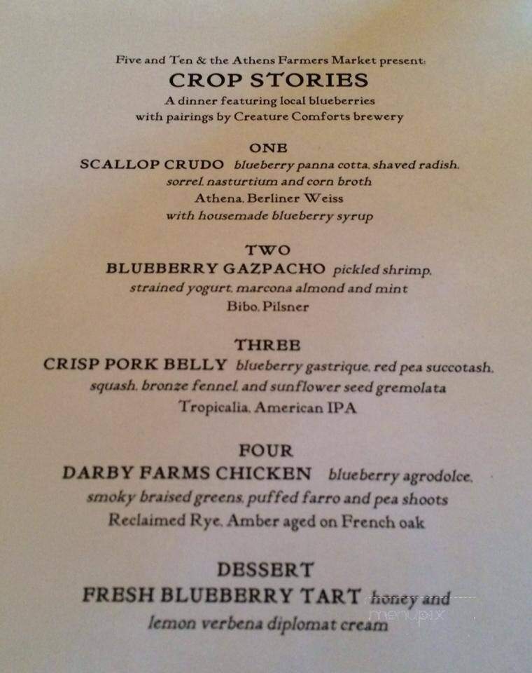 Creature Comforts Brewing - Athens, GA menu_pic