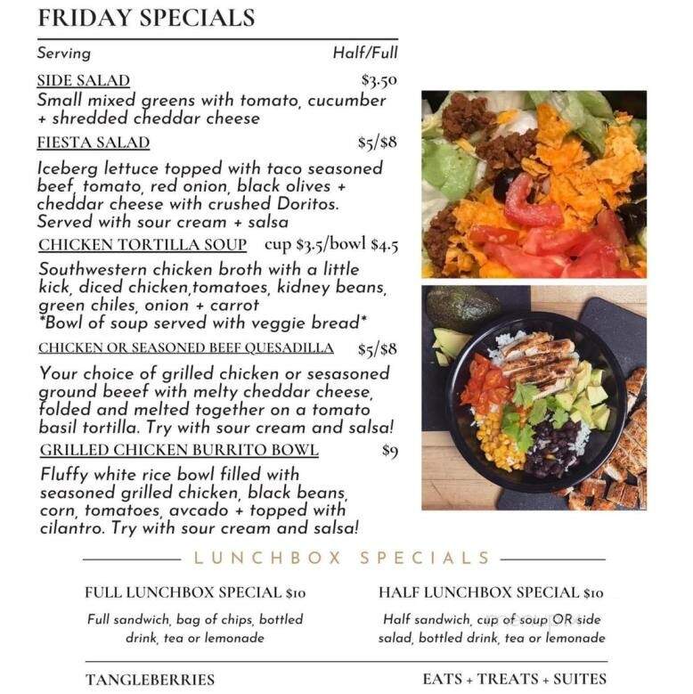 Tangleberries - Centerville, IA menu_pic