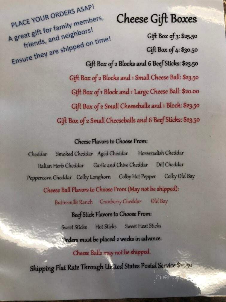 Keyes Creamery - Aberdeen, MD menu_pic