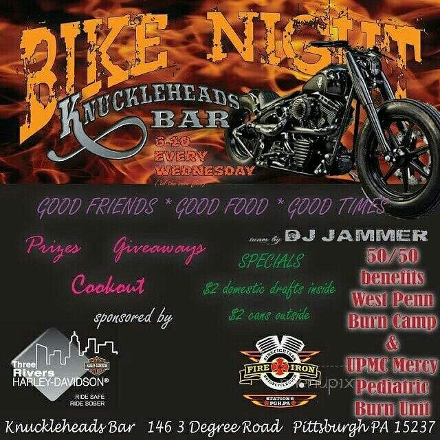 Knuckleheads Bar - Pittsburgh, PA menu_pic
