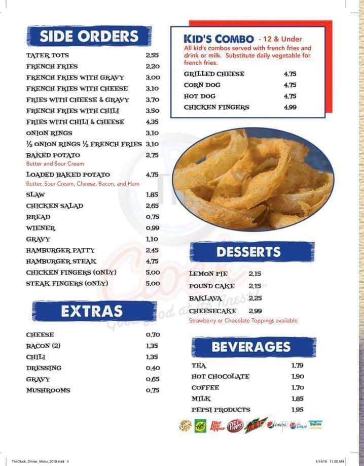 Clock Drive-In Of Anderson - Anderson, SC menu_pic