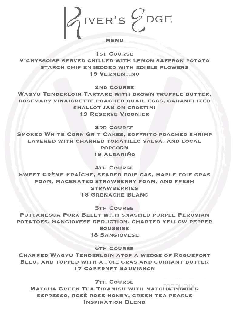 River's Edge Restaurant - Grants Pass, OR menu_pic