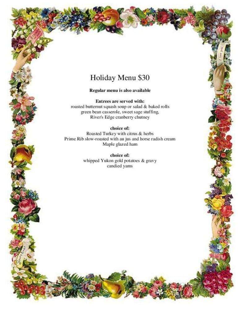 River's Edge Restaurant - Grants Pass, OR menu_pic