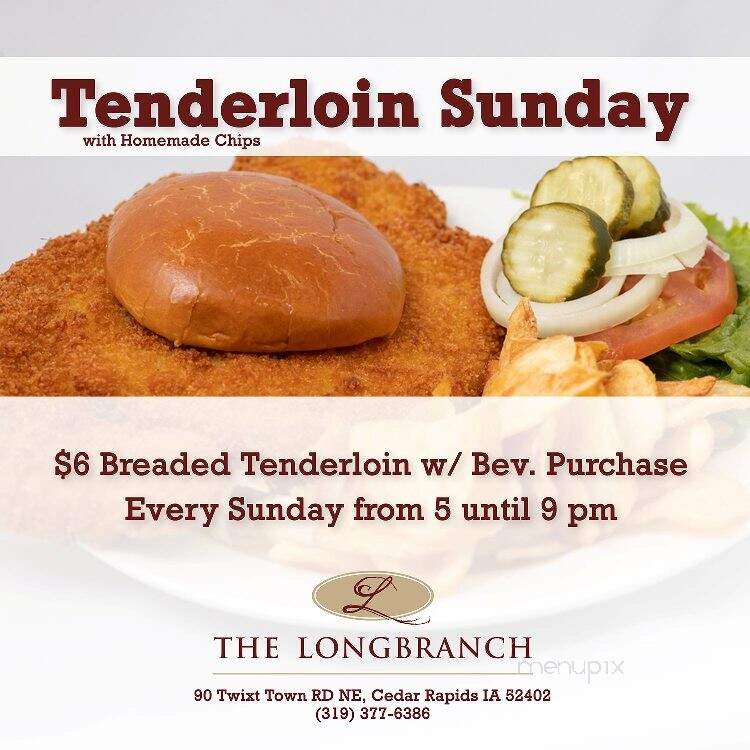The Longbranch Restaurant Lounge - Cedar Rapids, IA menu_pic