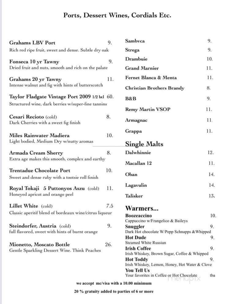 The Bar of Chocolate Cafe - Portland, ME menu_pic