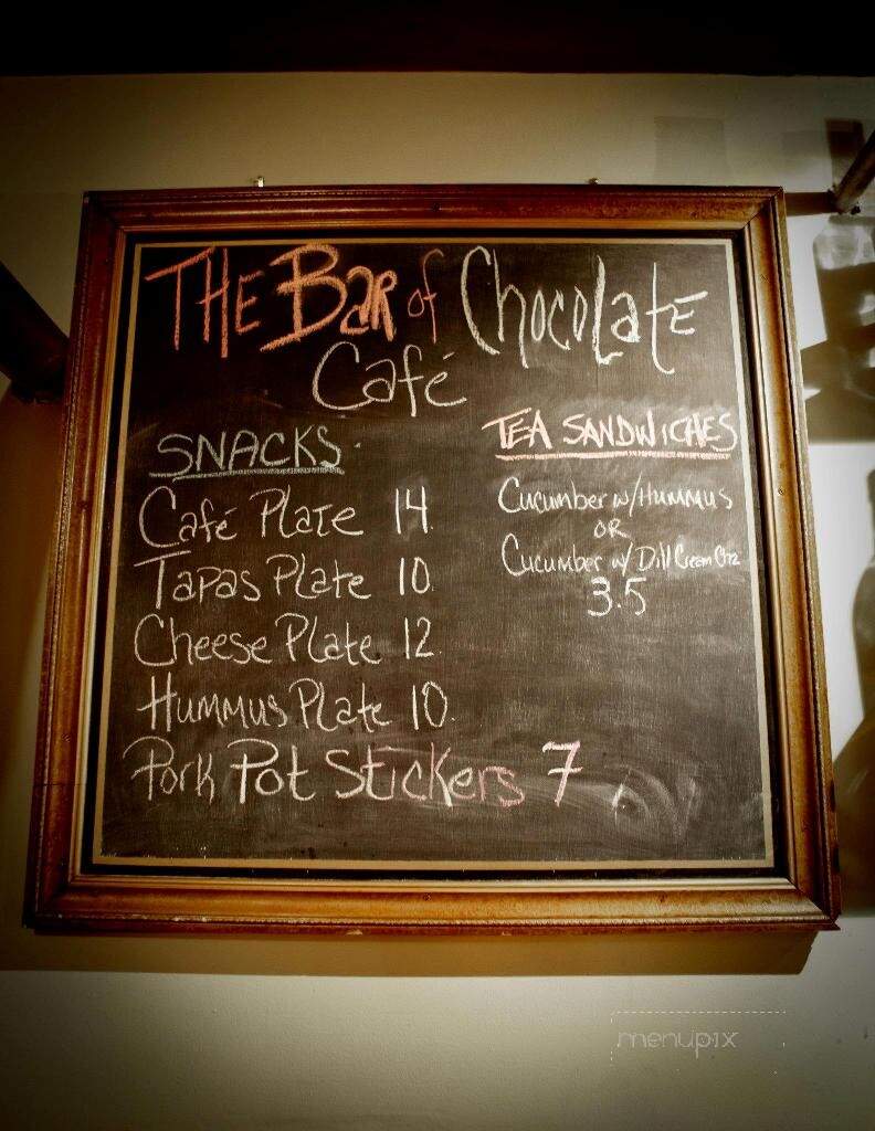 The Bar of Chocolate Cafe - Portland, ME menu_pic