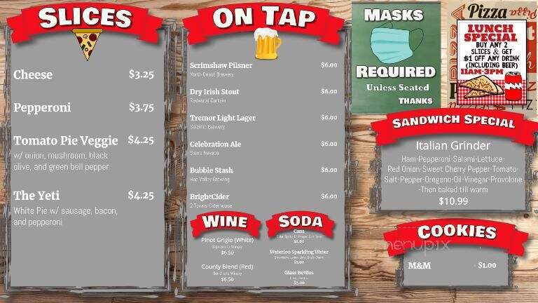 Dutchy's Pizza - Arcata, CA menu_pic