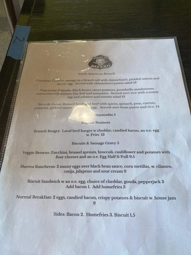 Burns St. Bistro - Missoula, Mt menu_pic