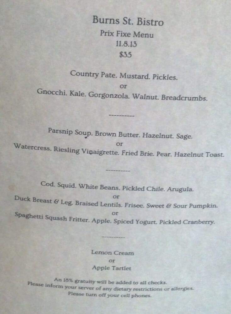 Burns St. Bistro - Missoula, Mt menu_pic