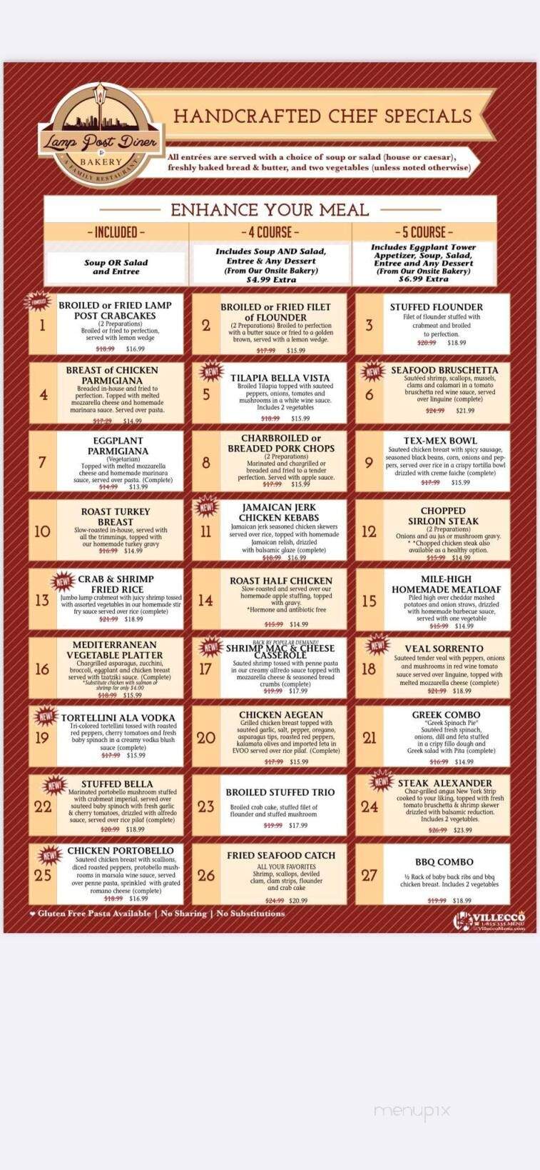 Lamp Post Diner - Clementon, NJ menu_pic