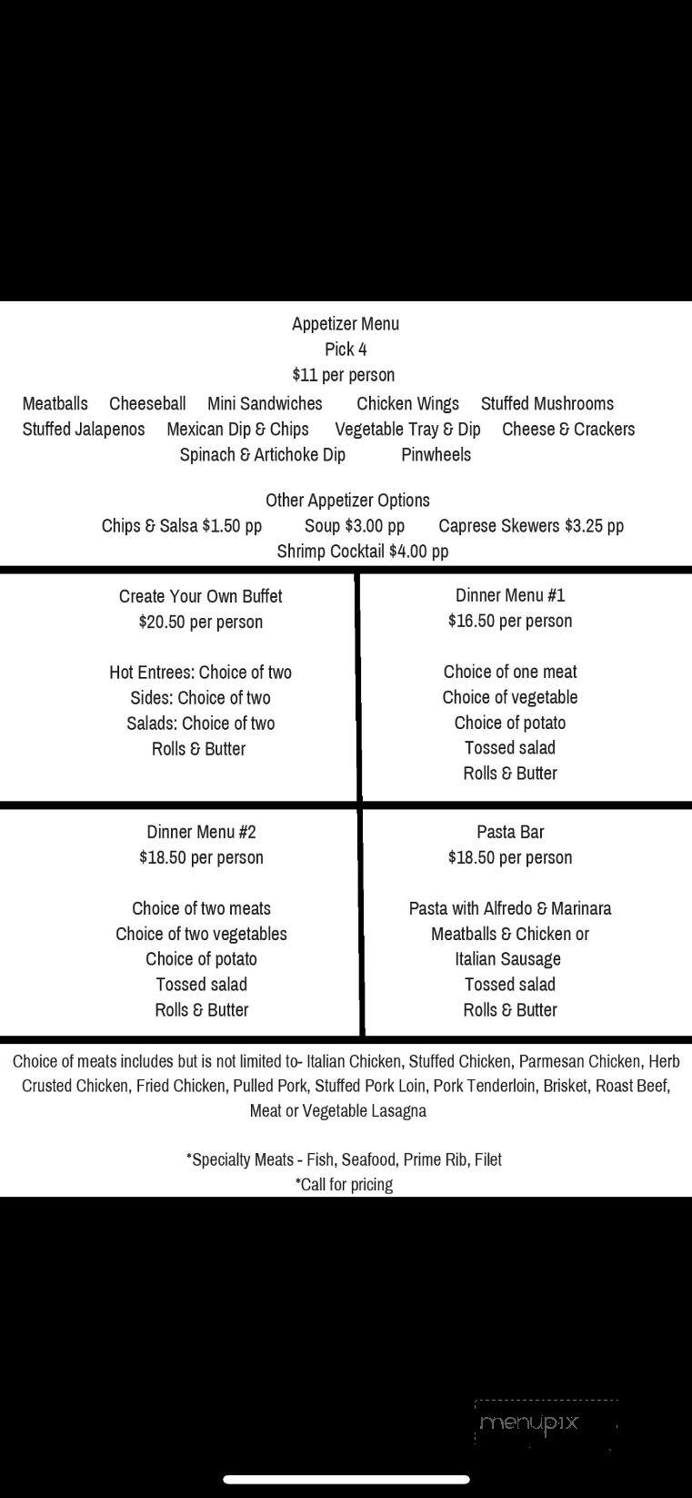 Maria Mitrione's Italian Market & Catering - Richmond, IN menu_pic