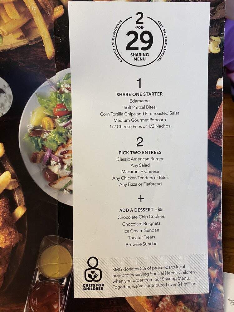 Studio Movie Grill - Rocklin, CA menu_pic