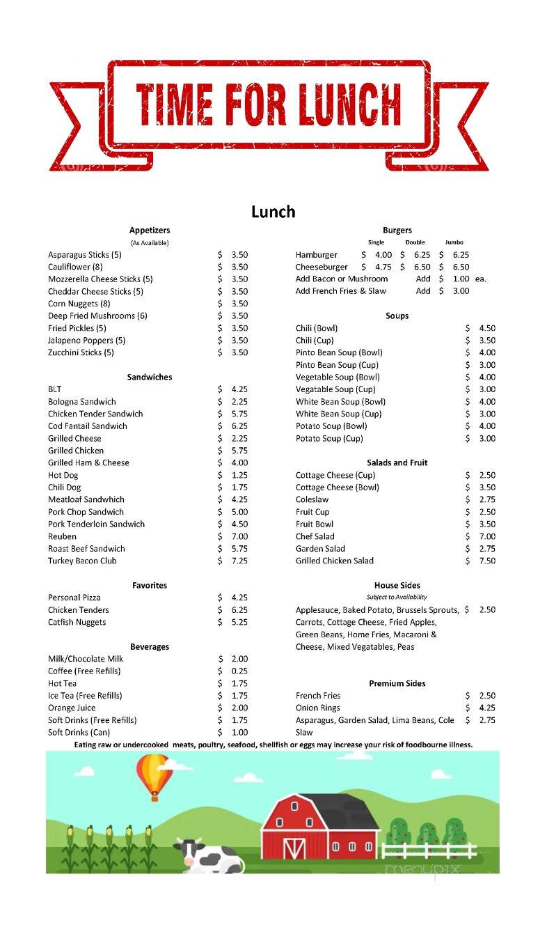 Victoria's Country Inn - Dayton, OH menu_pic