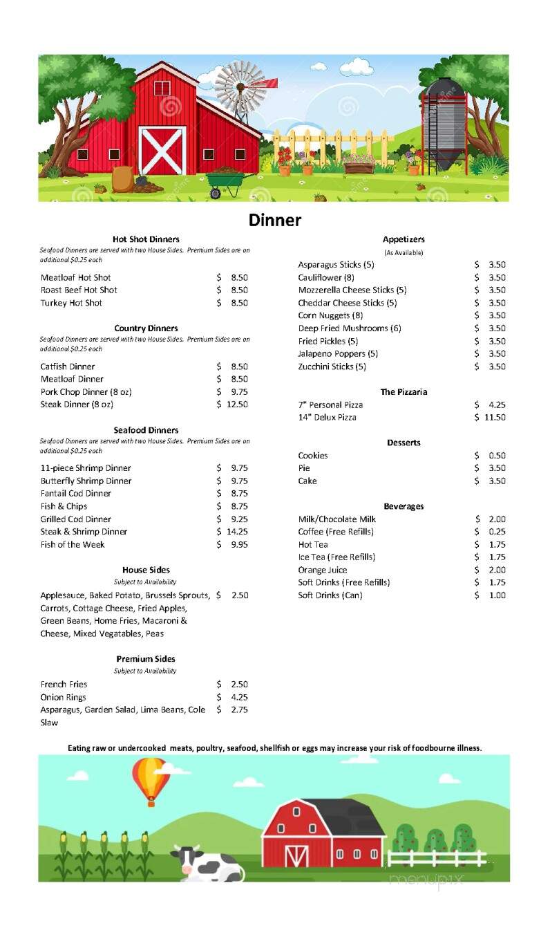 Victoria's Country Inn - Dayton, OH menu_pic