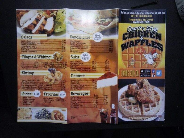 Country Style Chicken and Waffles - Temple Hills, MD