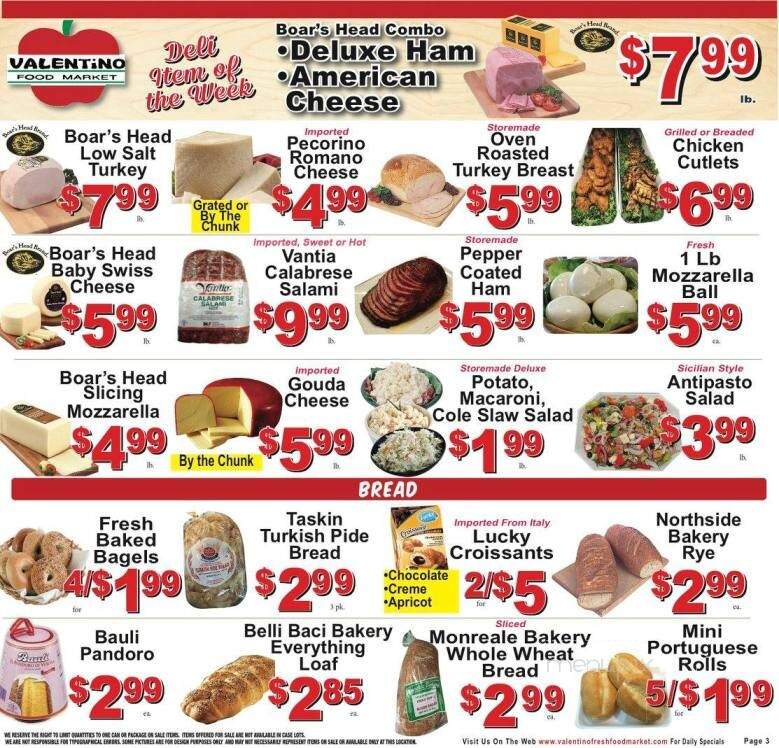 Valentino's Food Market - Ridgewood, NY menu_pic