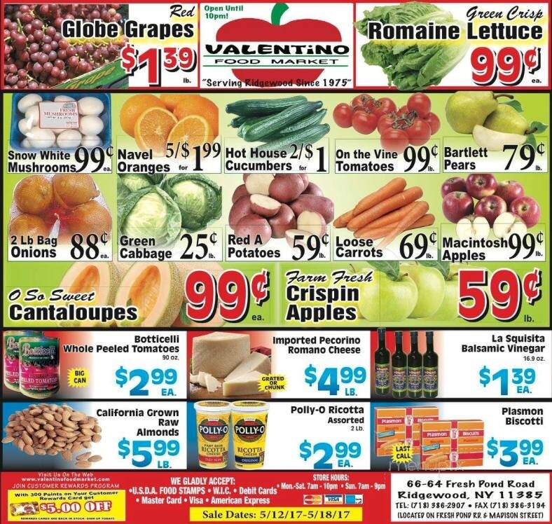 Valentino's Food Market - Ridgewood, NY menu_pic