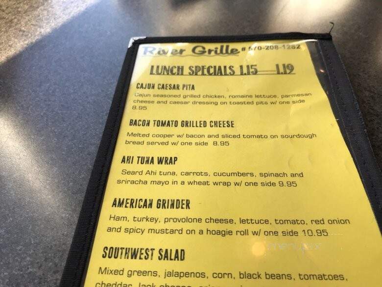 River Grille - Wilkes Barre, PA menu_pic
