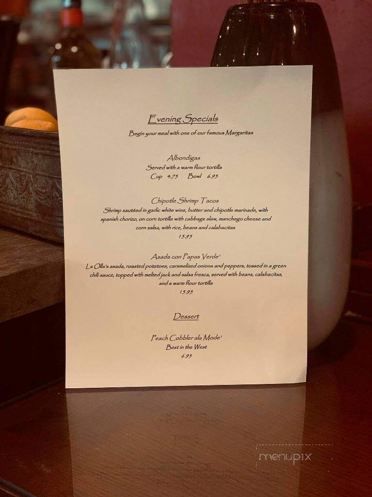 La Olla - Marana, AZ menu_pic