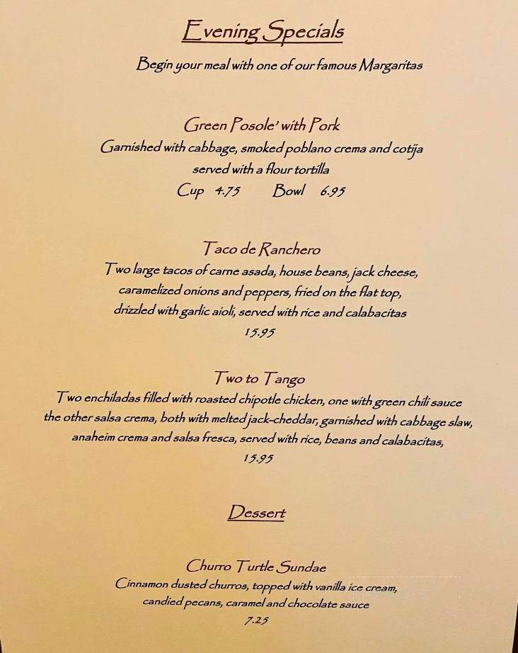 La Olla - Marana, AZ menu_pic