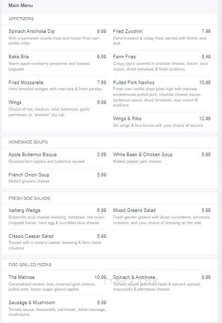 Mapleside Farms - Brunswick, OH menu_pic