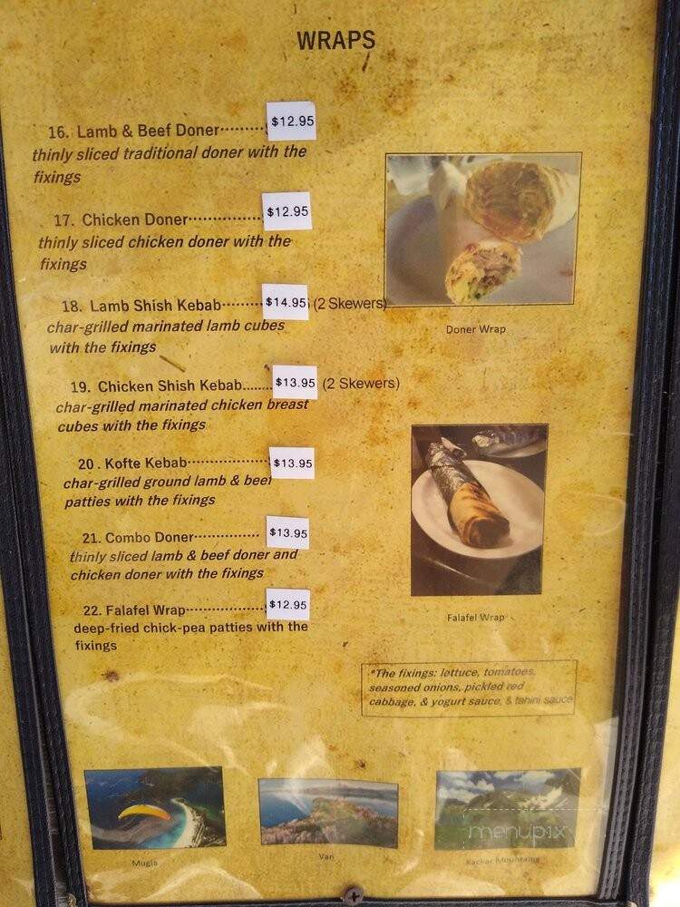 Real Doner - Petaluma, CA menu_pic