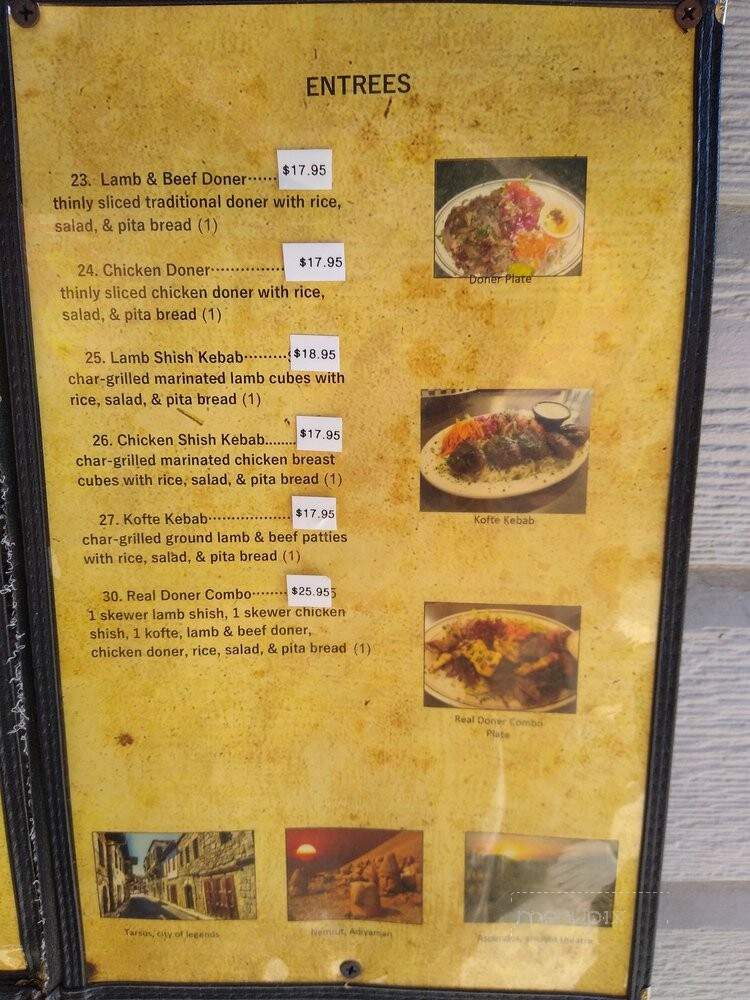 Real Doner - Petaluma, CA menu_pic
