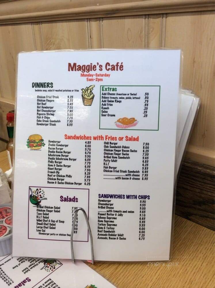 Maggie's Place - Worland, WY menu_pic