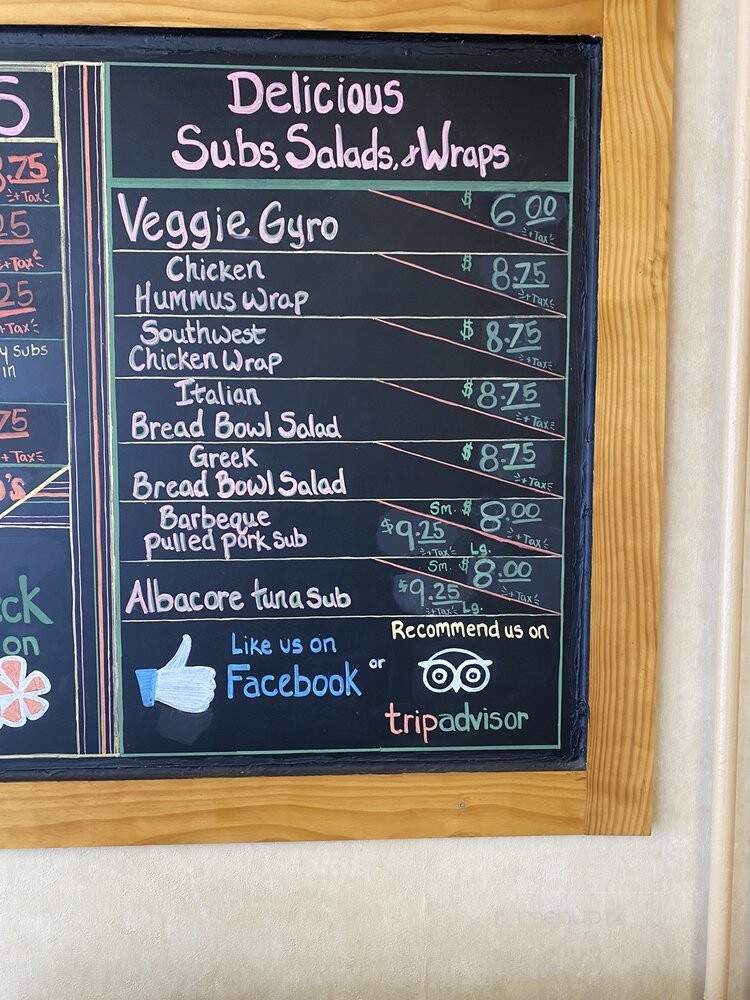Jean-Kay's Pasties & Subs - Marquette, MI menu_pic
