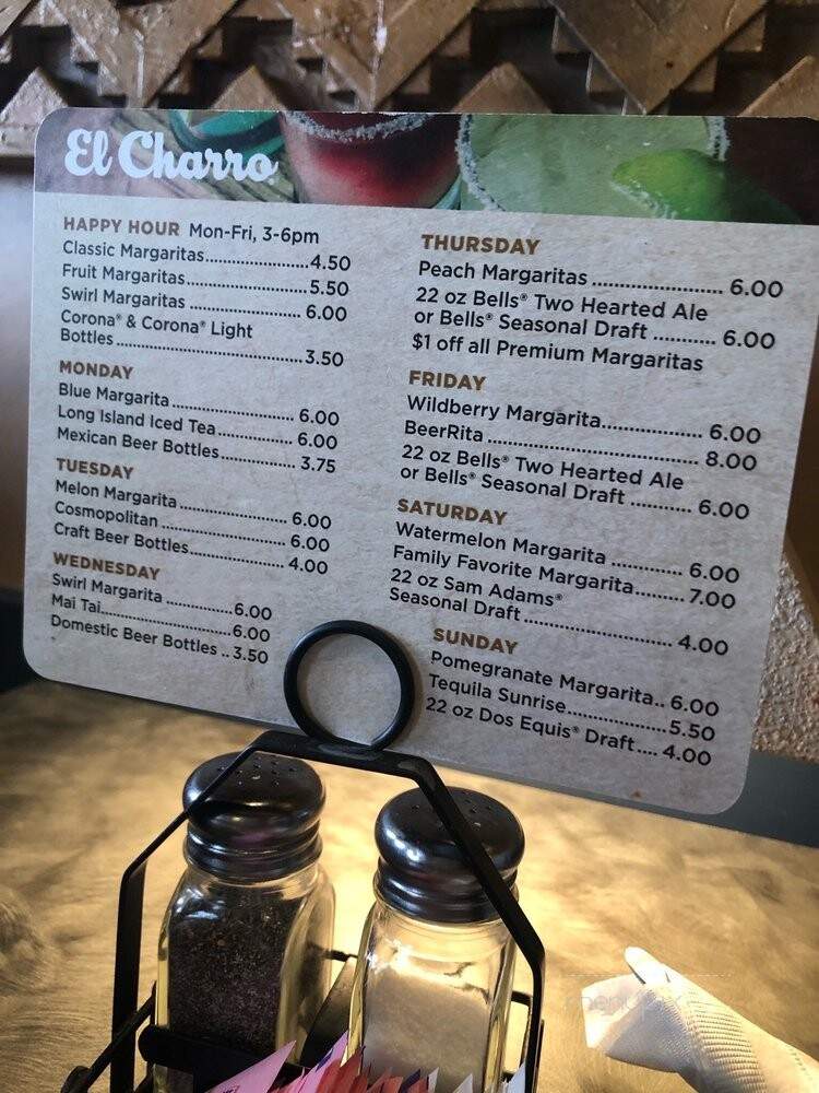El Charro Mexican Restaurant - Fraser, MI menu_pic