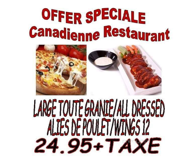 Auberge Canadienne - Temiscaming, QC menu_pic