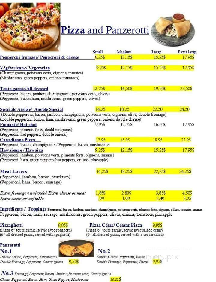 Auberge Canadienne - Temiscaming, QC menu_pic