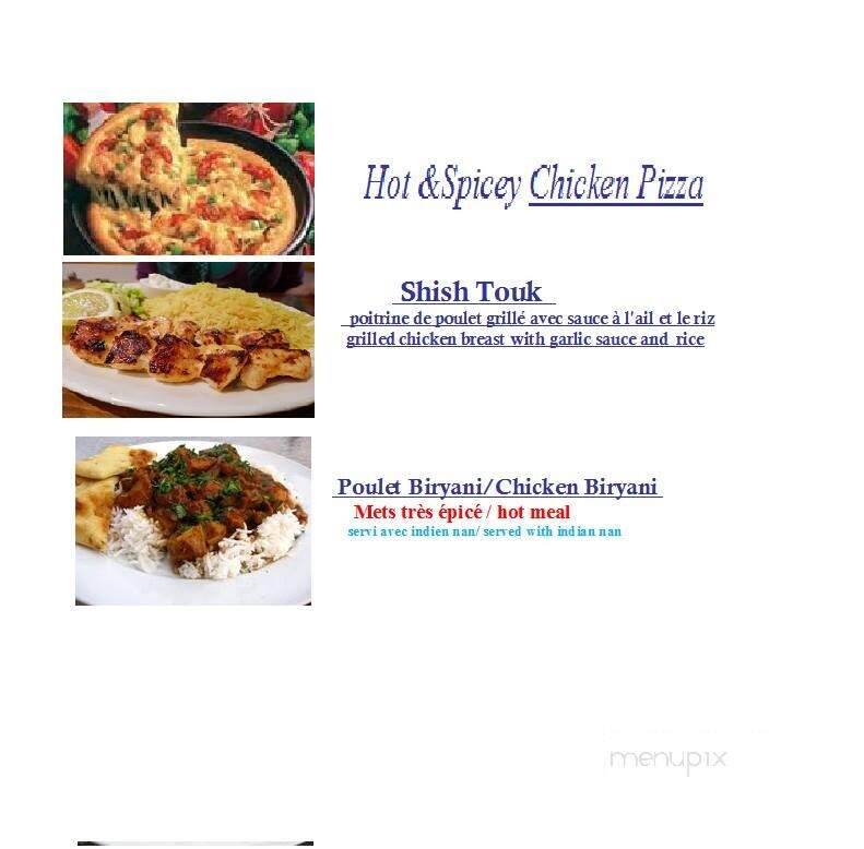 Auberge Canadienne - Temiscaming, QC menu_pic