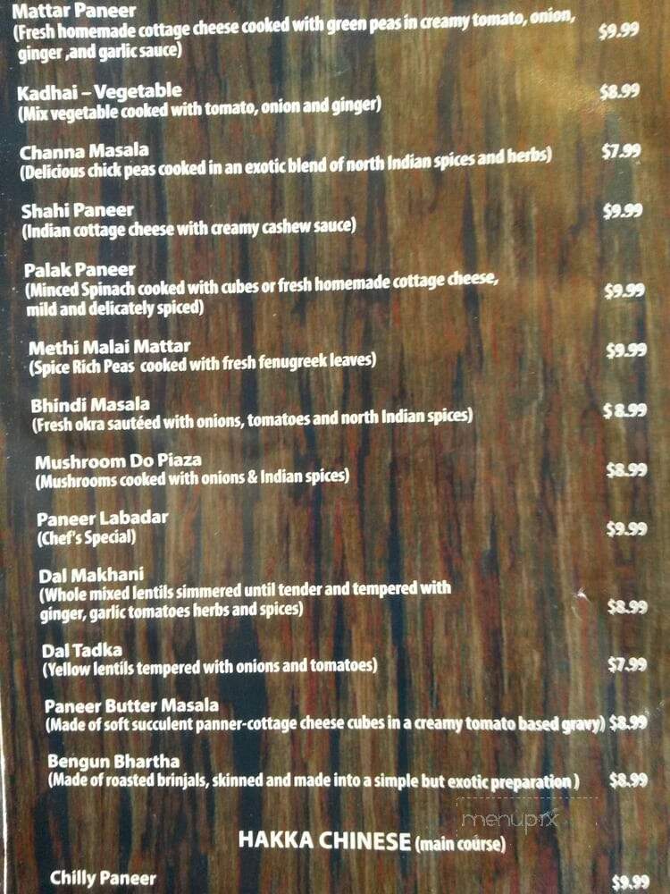 Chawla's - Brampton, ON menu_pic