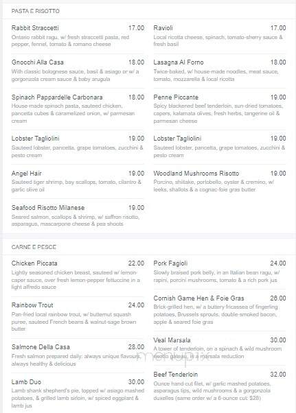 La Casa Ristorante - London, ON menu_pic