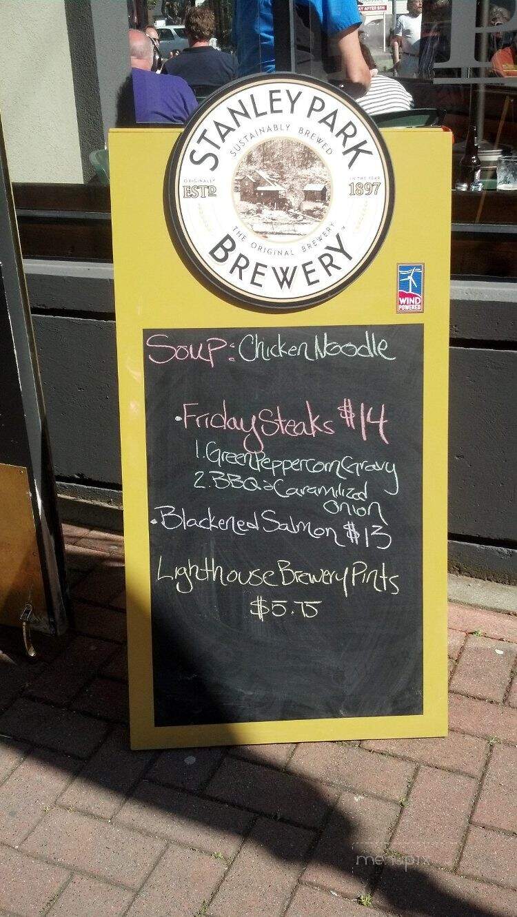 The Beagle Pub - Victoria, BC menu_pic