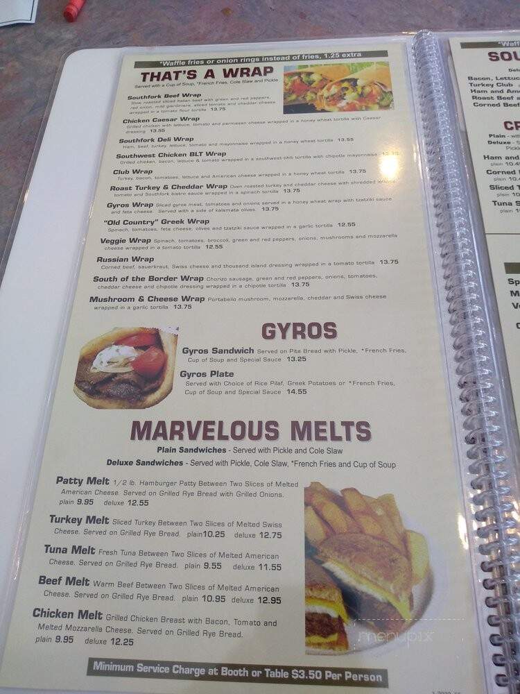 Southfork Family Restaurant - Orland Park, IL menu_pic