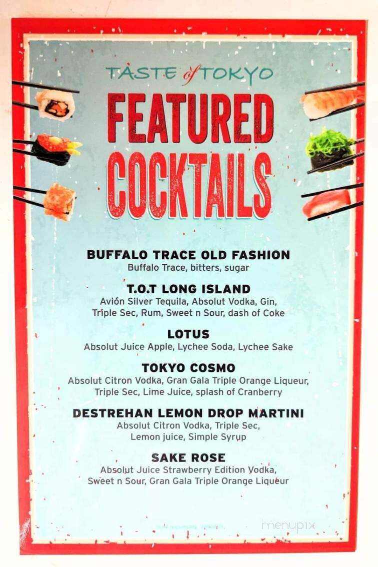 Taste Of Tokyo - Destrehan, LA menu_pic