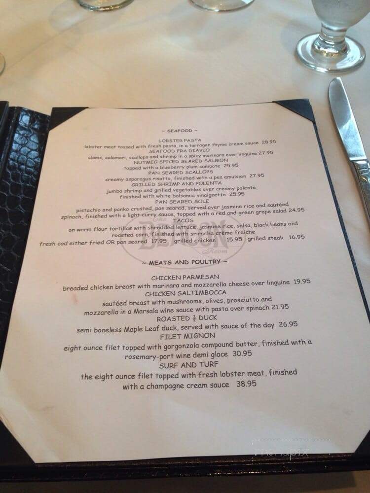 Beacon Room - Orleans, MA menu_pic