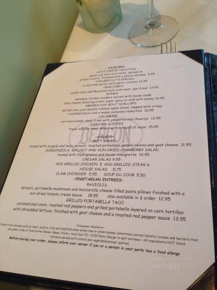 Beacon Room - Orleans, MA menu_pic