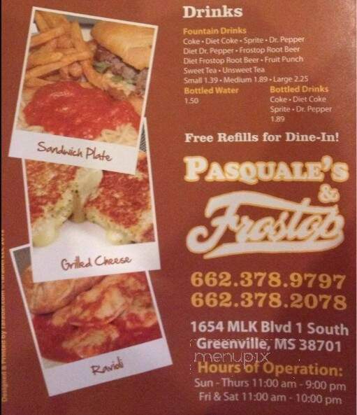 Frostop Drive Inn - Greenville, MS menu_pic