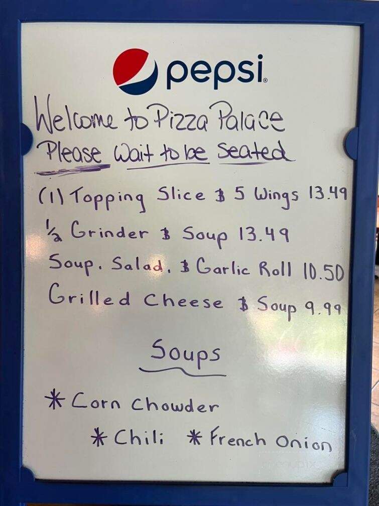 Pizza Palace - Plattsburgh, NY menu_pic