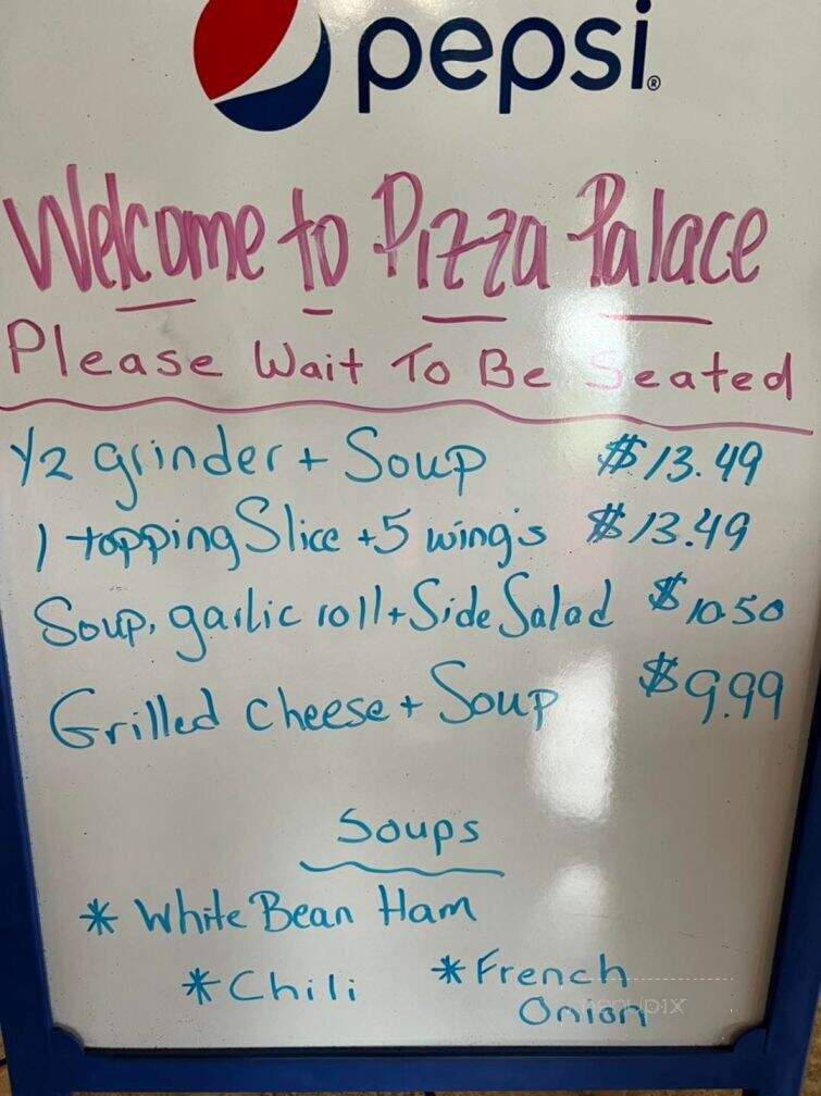 Pizza Palace - Plattsburgh, NY menu_pic