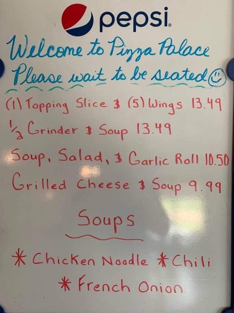 Pizza Palace - Plattsburgh, NY menu_pic