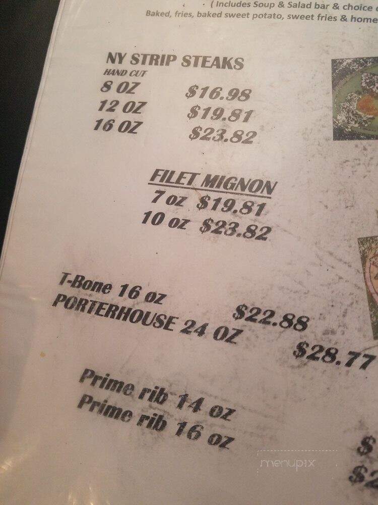 Amber Steakhouse - Swiftwater, PA menu_pic