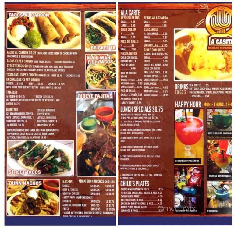 La Casita Mexican Restaurant - Porter, TX menu_pic