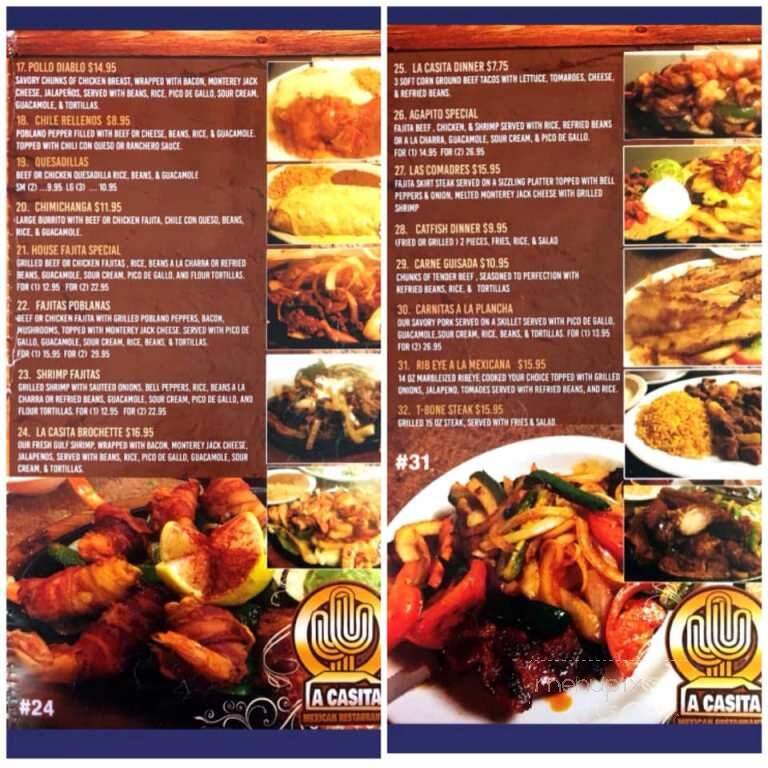 La Casita Mexican Restaurant - Porter, TX menu_pic