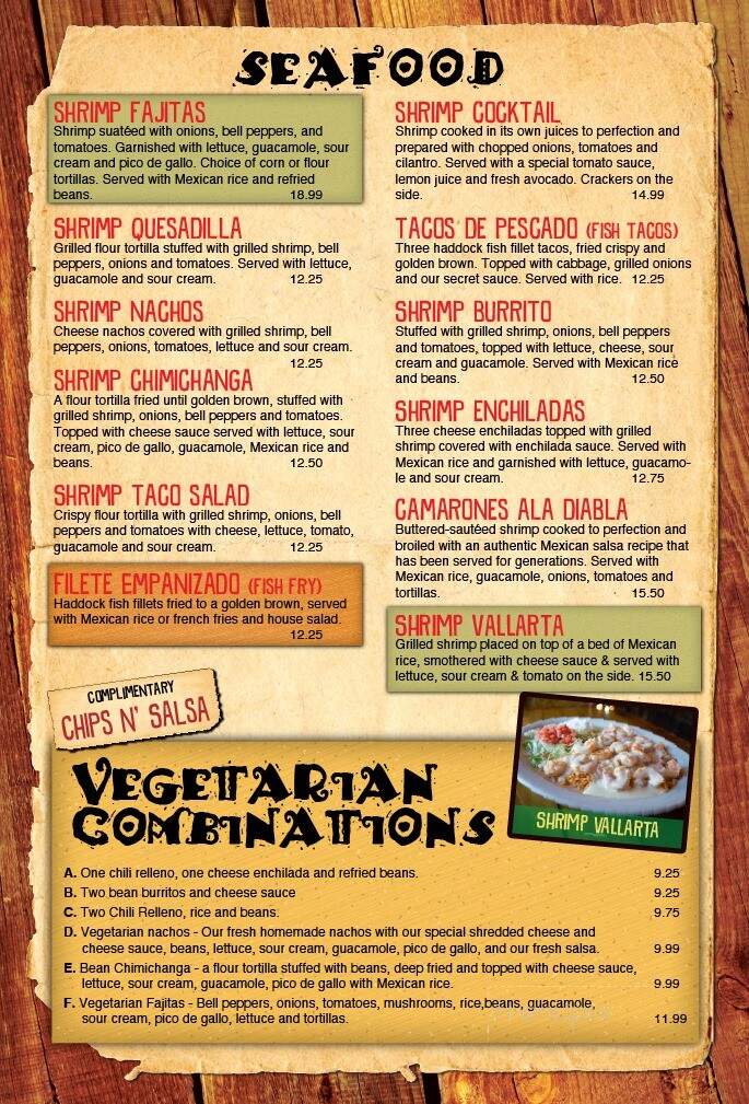 El Mezcal - Marshfield, WI menu_pic