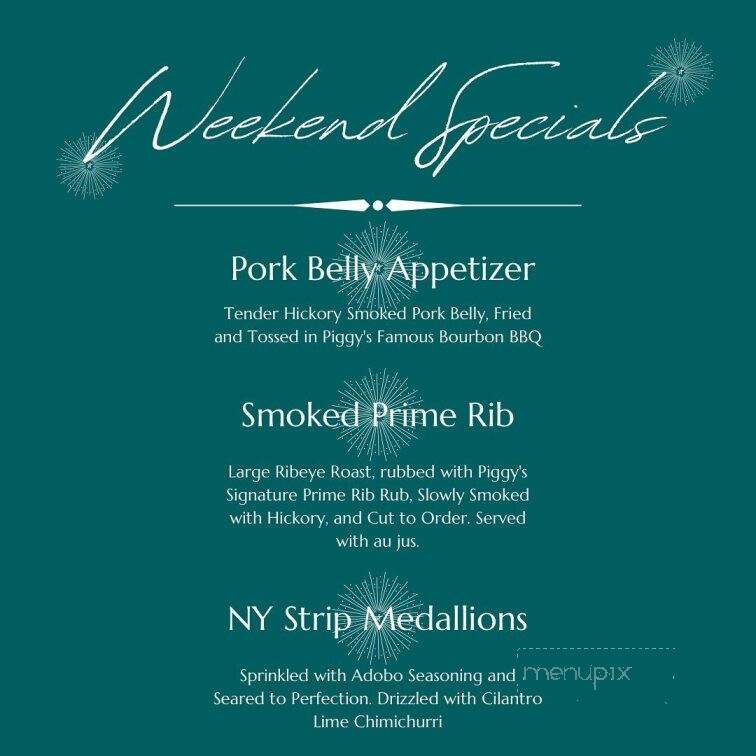 Piggy's On Front - La Crosse, WI menu_pic